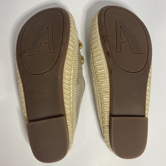 Women's Embellished Slip-On Khussa Jutti Flats Gold Mesh Beaded Shoes 230 (US 6) - Picture 5 of 6